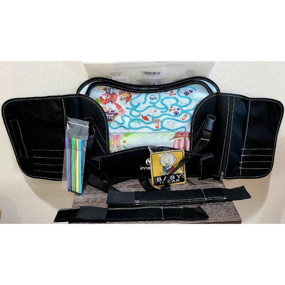 Innokids Kids Travel Lap Tray Children Car Seat Activity Snack and Play Tray